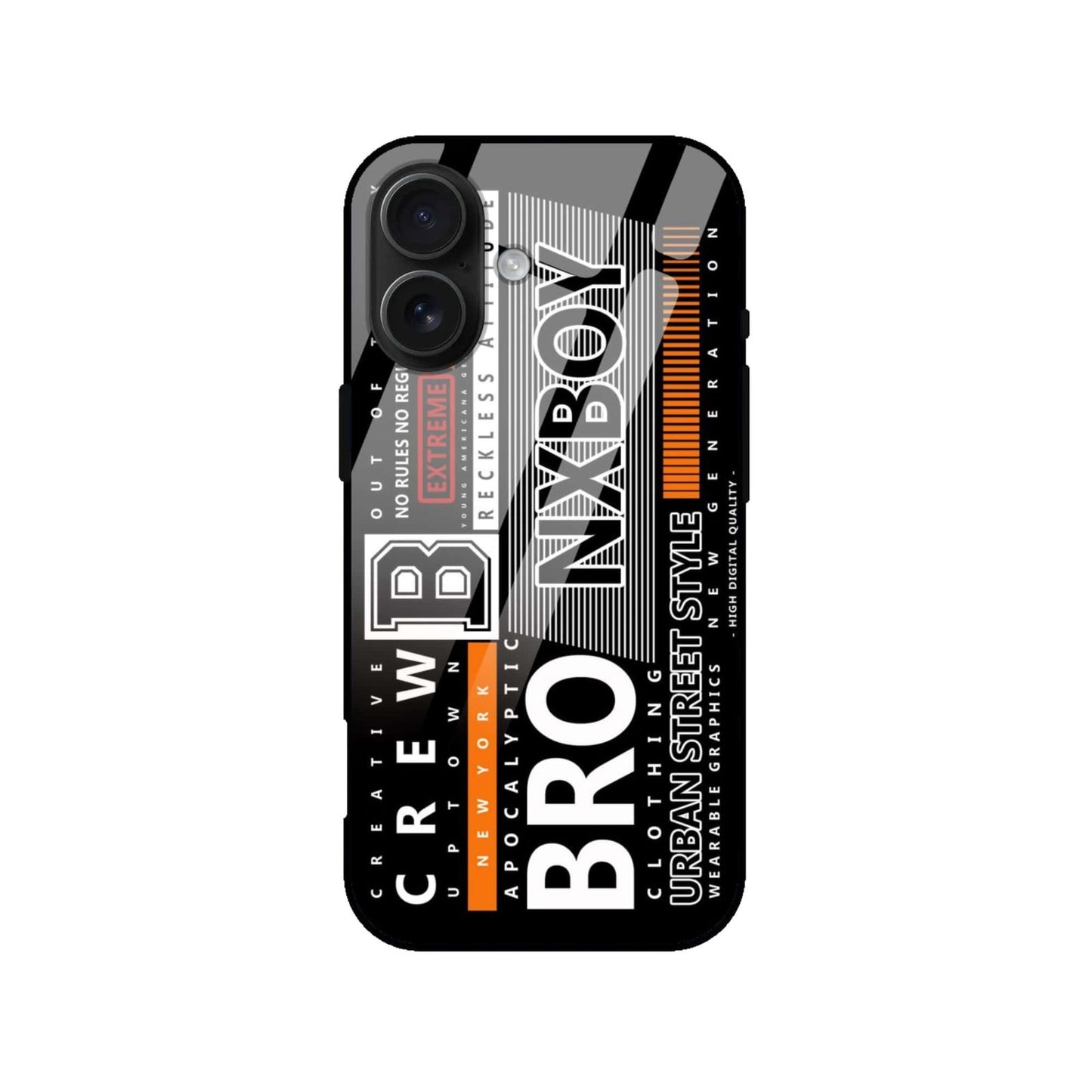Urban Street Style “BRO NXBOY” Glass Case