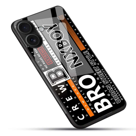 Urban Street Style “BRO NXBOY” Glass Case
