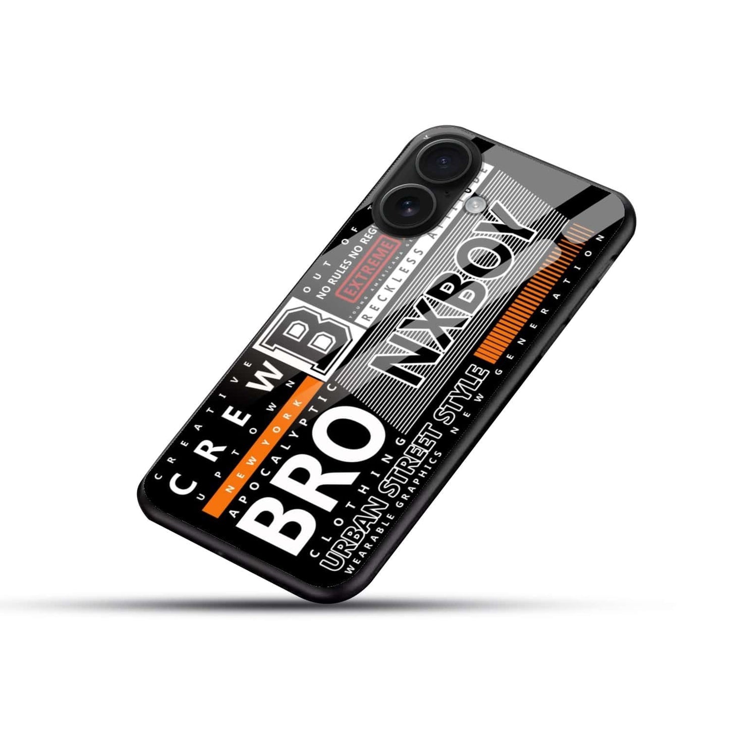 Urban Street Style “BRO NXBOY” Glass Case