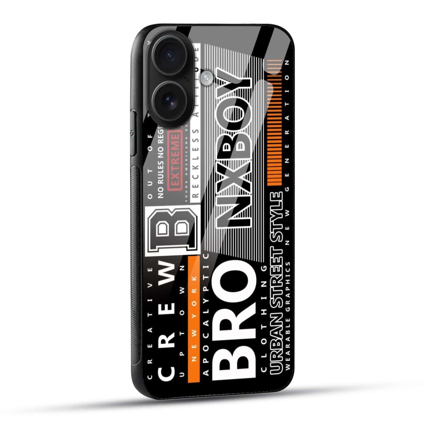 Urban Street Style “BRO NXBOY” Glass Case