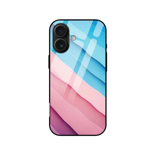 Pink & Blue Wave Premium Glass Case
