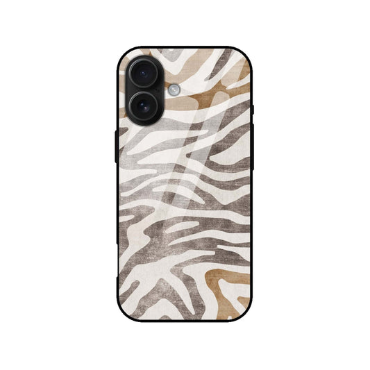 Zebra Luxe Glossy Shockproof Glass Case