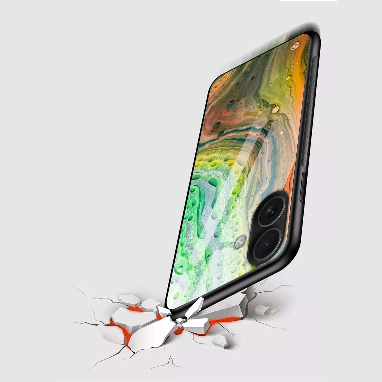 Aurora Flow Glass Case