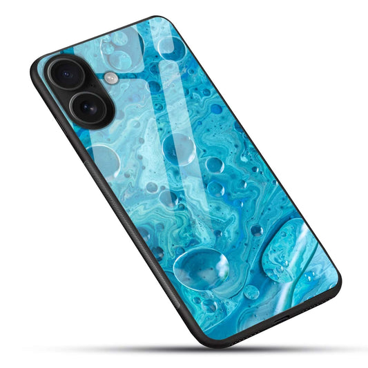 Aqua Bubble Glass Case
