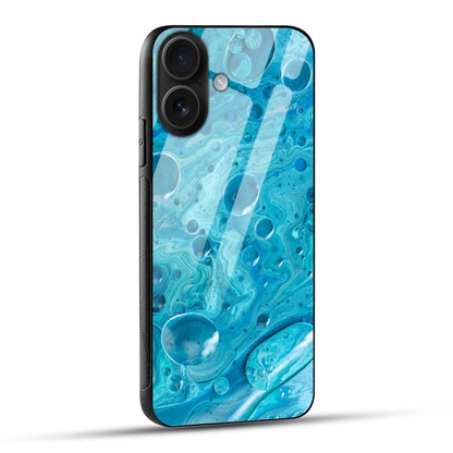 Aqua Bubble Glass Case