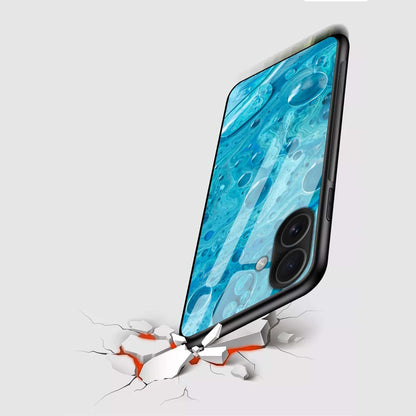 Aqua Bubble Glass Case