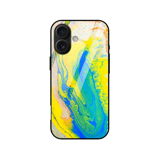 Abstract Marble Glass Back Cover
