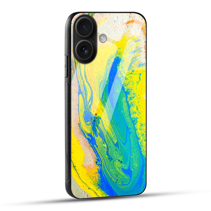 Abstract Marble Glass Back Cover