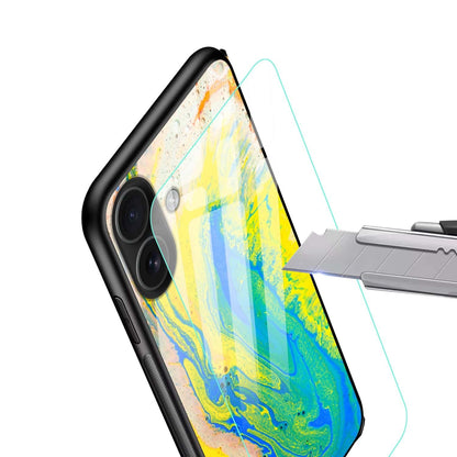 Abstract Marble Glass Back Cover