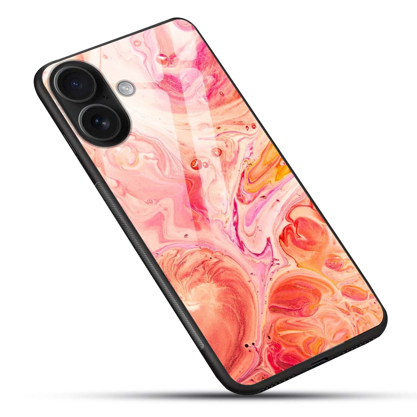 Abstract Marble Glass Back Cover