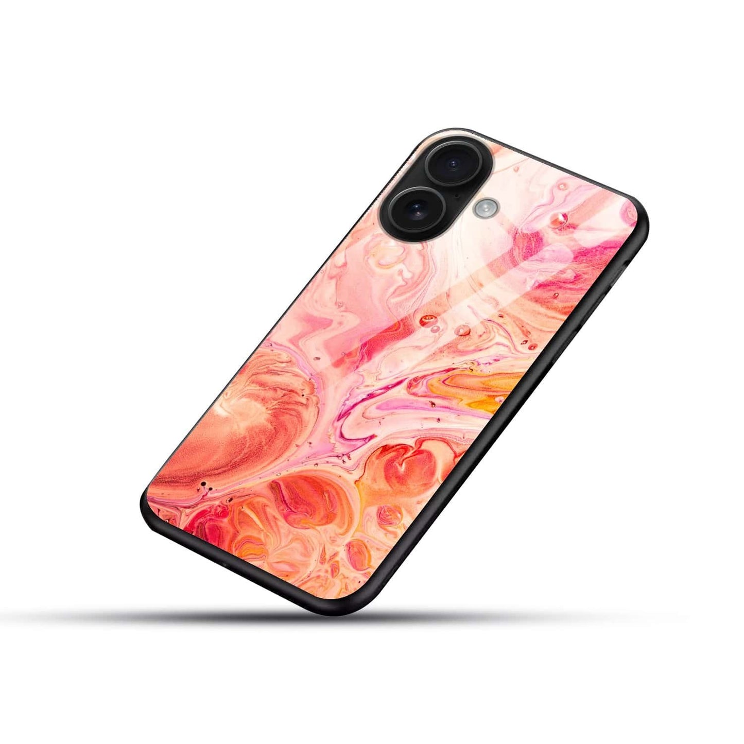 Abstract Marble Glass Back Cover