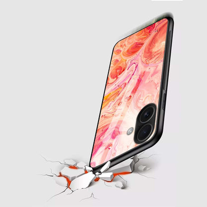 Abstract Marble Glass Back Cover