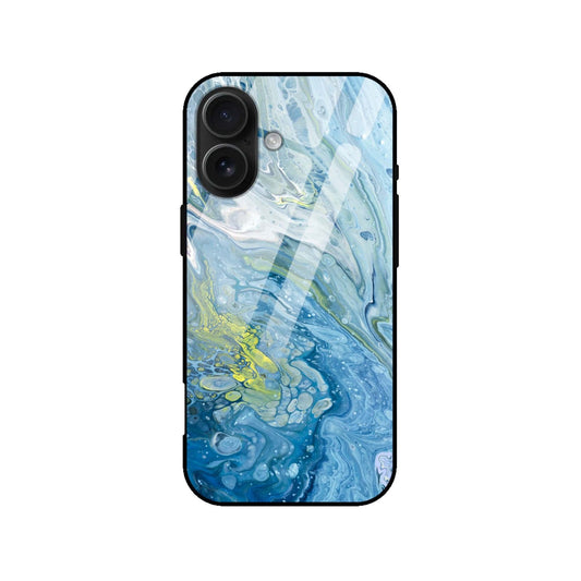 Arctic Flow: Glass Back Protective Phone Case (iPhone/Android)
