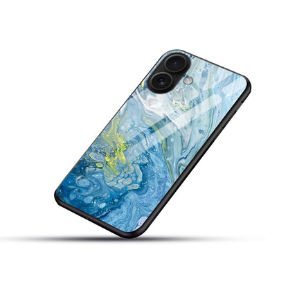 Arctic Flow: Glass Back Protective Phone Case (iPhone/Android)