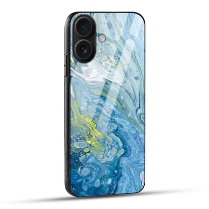 Arctic Flow: Glass Back Protective Phone Case (iPhone/Android)