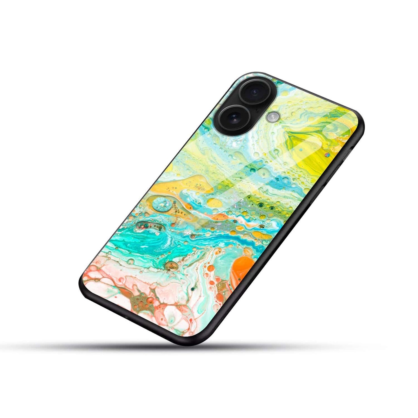 Arctic Flow Glass Back Case - Shockproof Protection (Multi-Style)