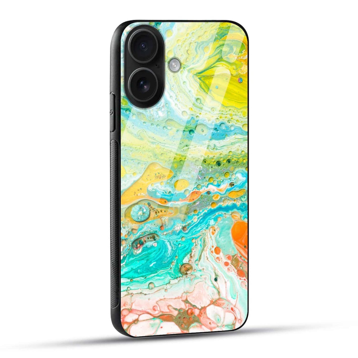 Arctic Flow Glass Back Case - Shockproof Protection (Multi-Style)